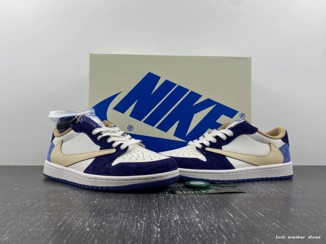 Reps LUCY CUSTOM TRAVIS JORDAN AIR 1 DM7866-808 SCOTT X 0707